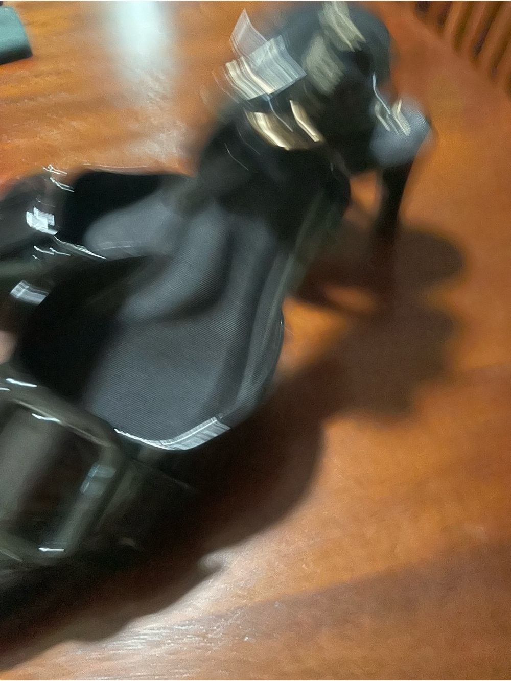 Anne Klein Women’s Black Patent Ankle-Strap Heels